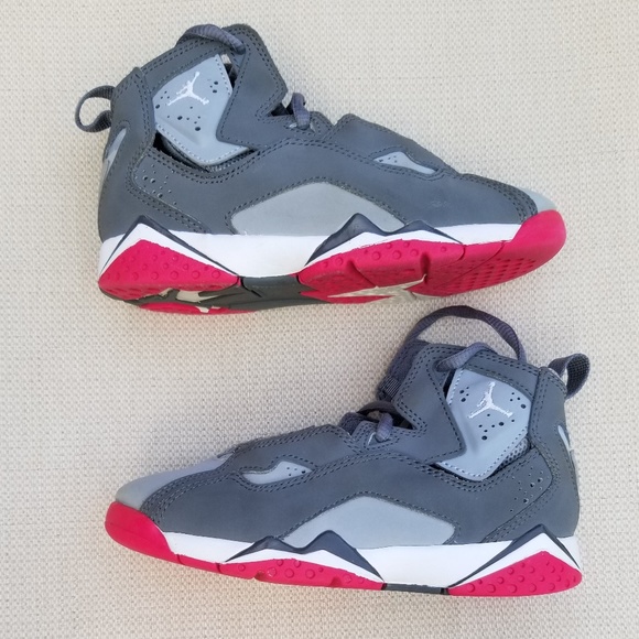 jordan true flight grey and pink